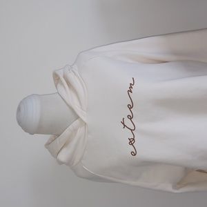 ☀️Esteem Beige Signature Hoodie - Cropped